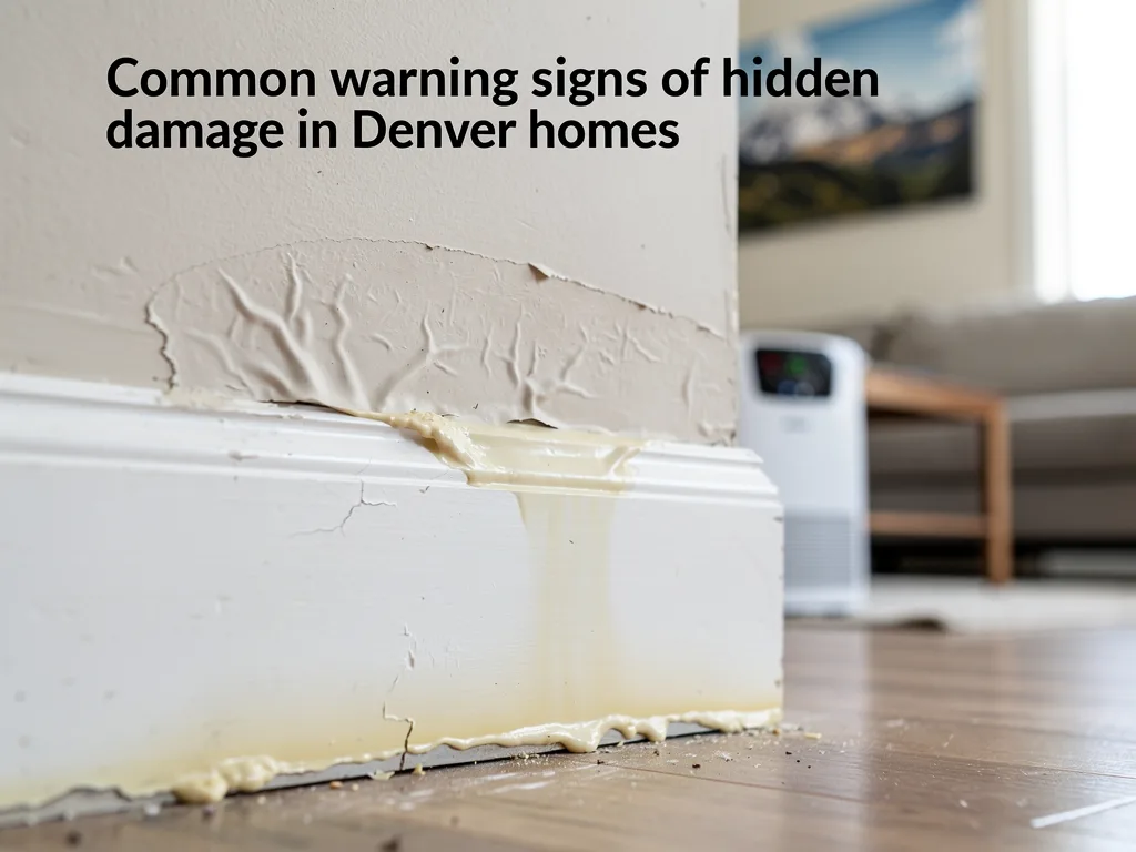 Common warning signs of hidden water damage in Denver homes